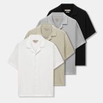 Áo Sơ Mi Nam Tay Ngắn Linen Cuban Sandrift Form Relaxed