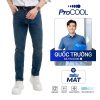 Quần Jeans Nam Siêu Mát Ống Ôm ProCOOL Dark Blue Form Slim Fit