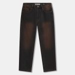 Quần Jeans Nam Vintage Brown Form Straight