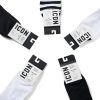 Vớ Nam Cổ Cao Mid-Crew Socks Black & White Collection